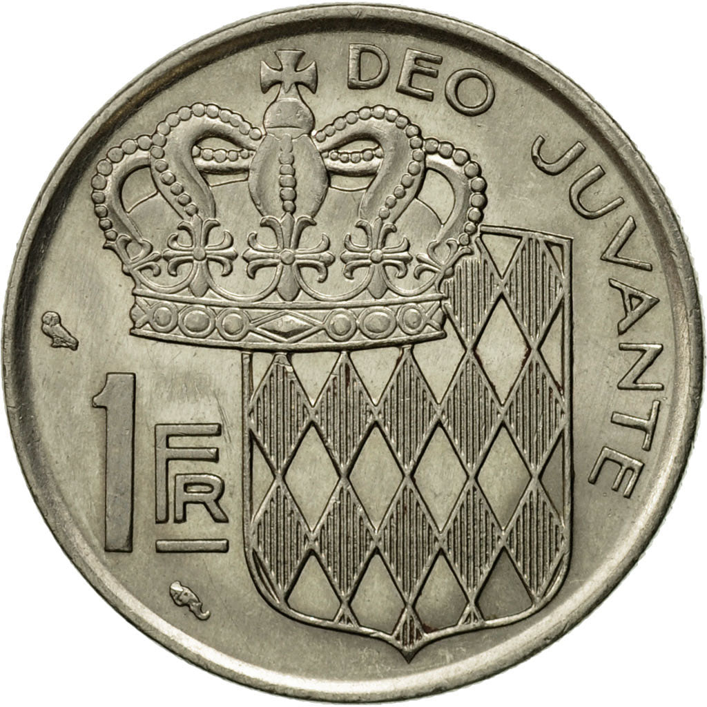 Coin, Monaco, Rainier III, Franc, 1974, EF(40-45), Nickel, KM:140, Gadoury:150
