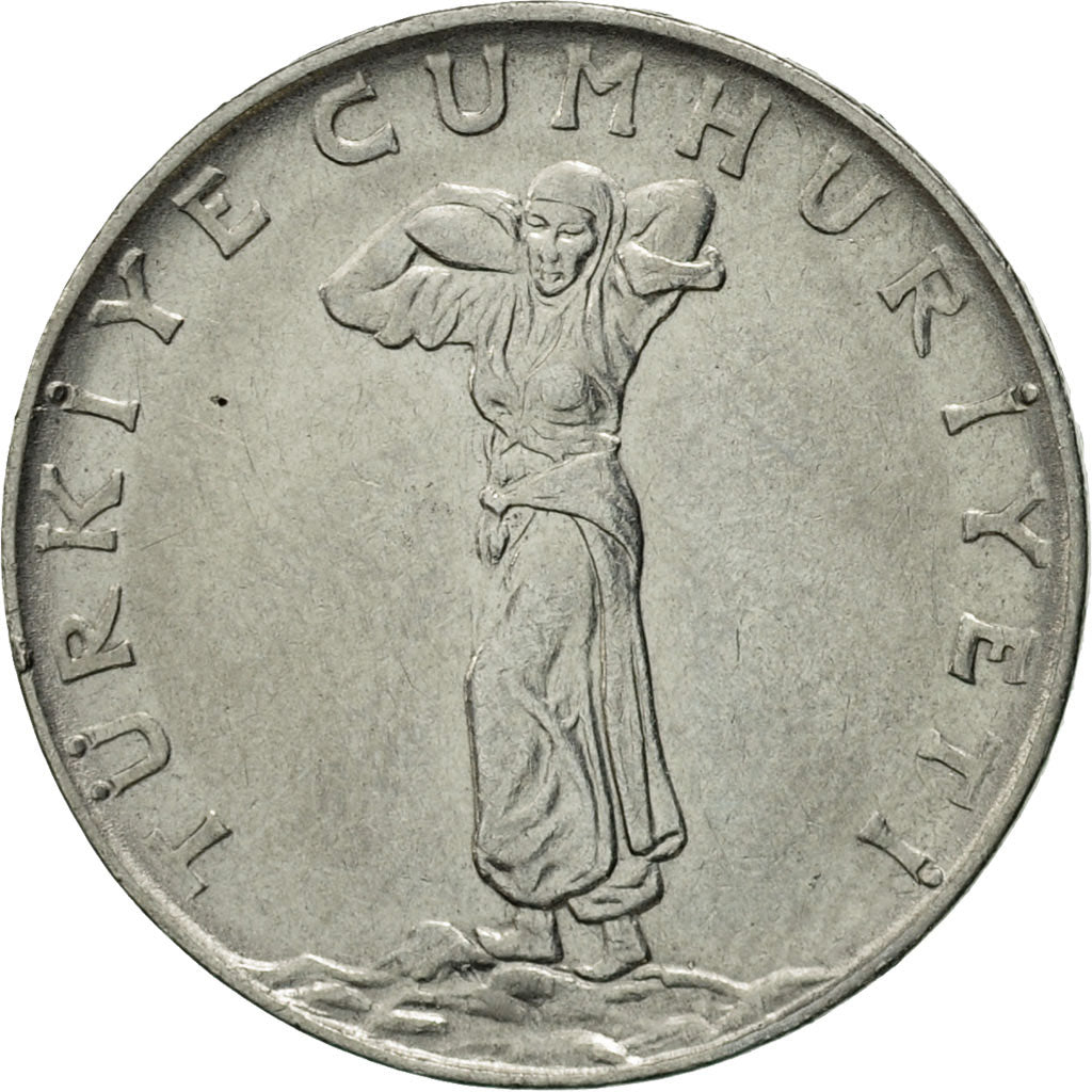 Coin, Turkey, 25 Kurus, 1970, EF(40-45), Stainless Steel, KM:892.3