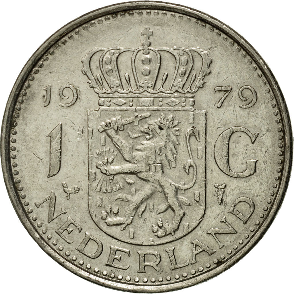 Coin, Netherlands, Juliana, Gulden, 1979, EF(40-45), Nickel, KM:184a