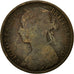 Moneda, Gran Bretaña, Victoria, Penny, 1892, BC+, Bronce, KM:755