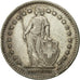 Moneda, Suiza, 2 Francs, 1922, Bern, MBC, Plata, KM:21