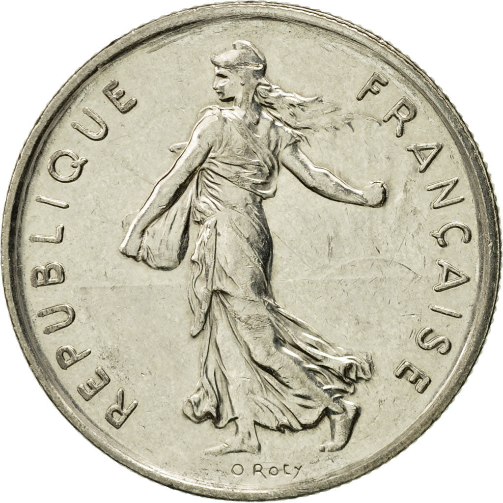 Moneda, Francia, Semeuse, 5 Francs, 1995, Paris, MBC, Níquel recubierto de