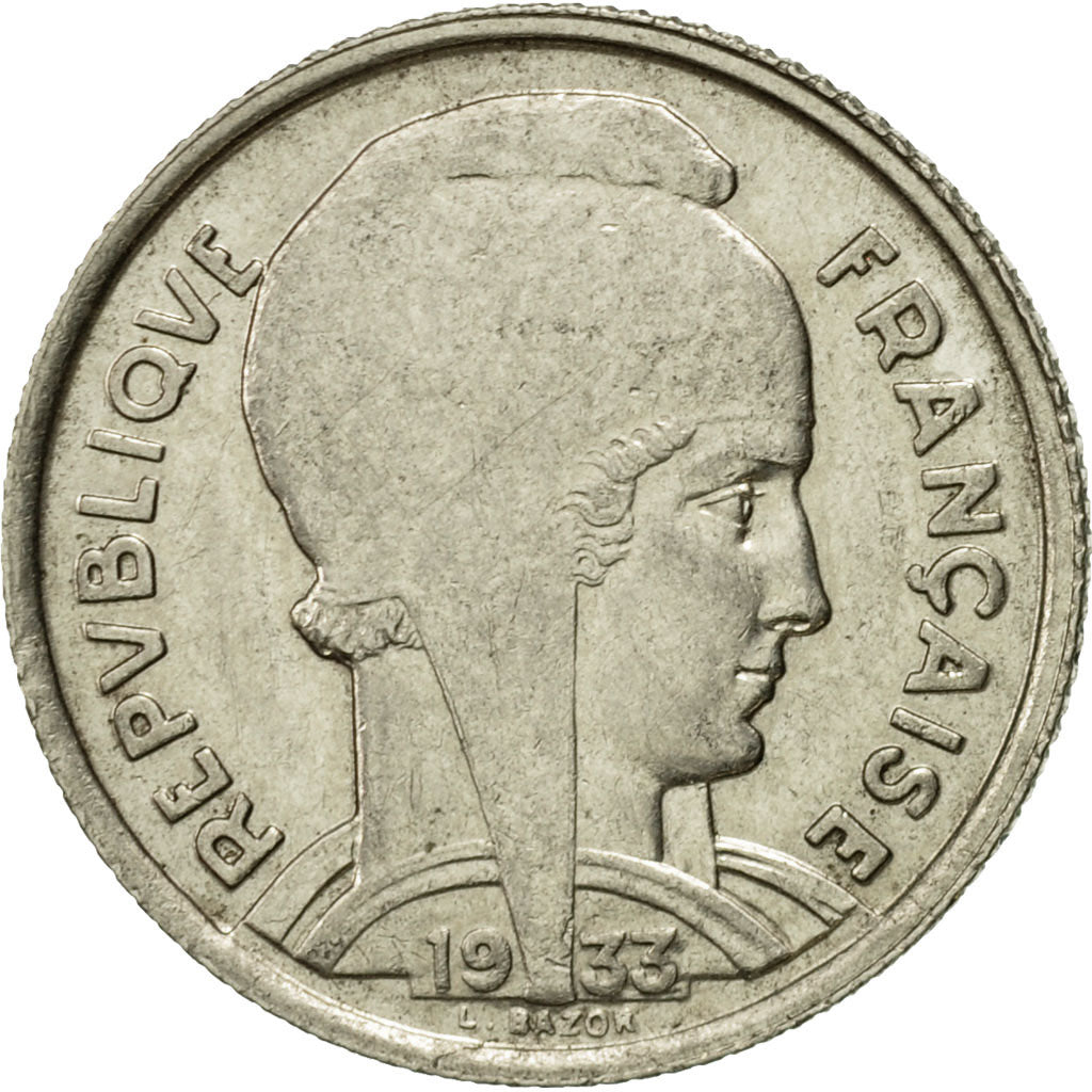 Monnaie, France, Bazor, 5 Francs, 1933, Paris, TTB, Nickel, KM:887, Gadoury:753