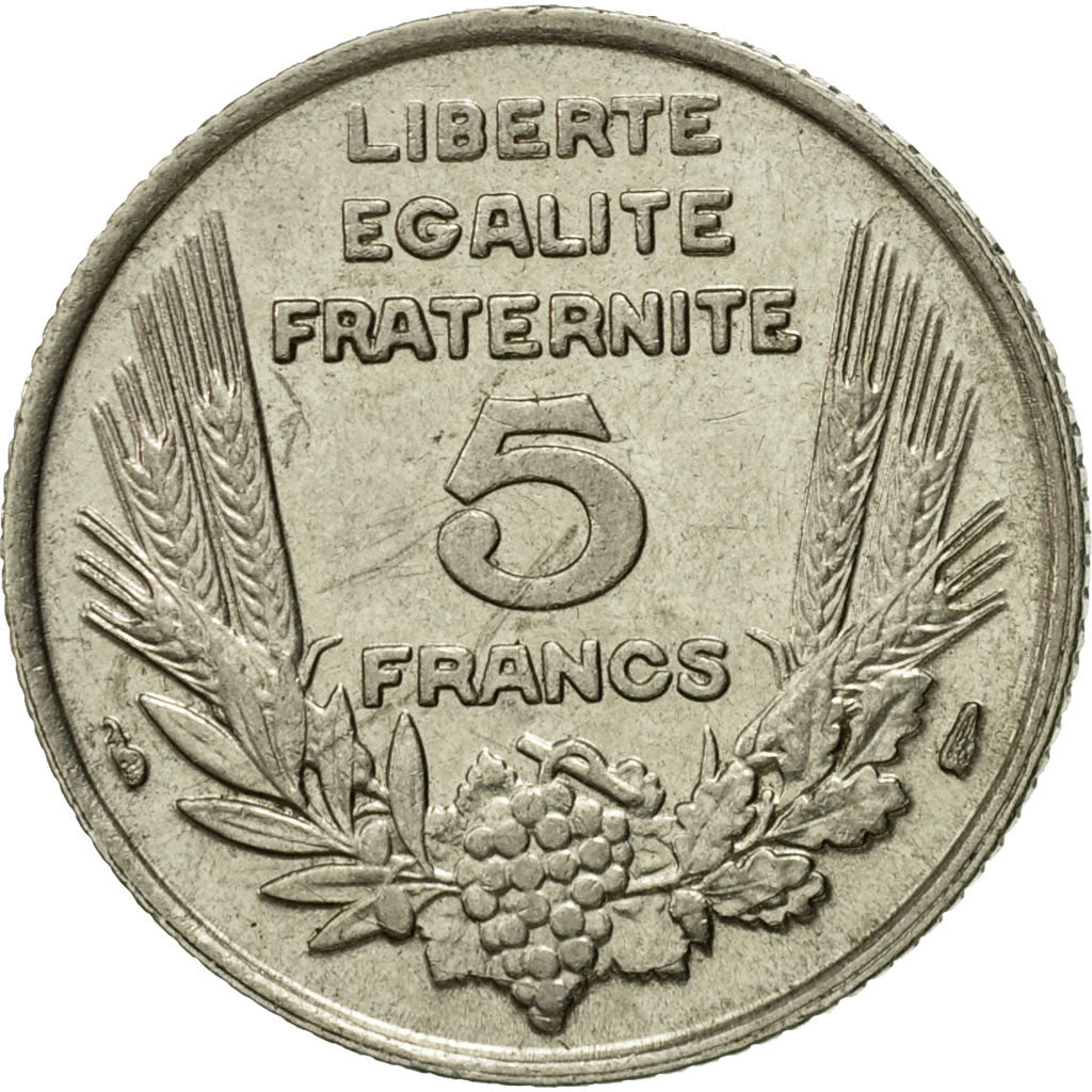 Monnaie, France, Bazor, 5 Francs, 1933, Paris, TTB, Nickel, KM:887, Gadoury:753