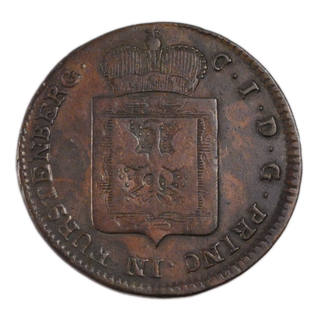 German States, 1 Kreuzer, 1804, KM #35, VF(30-35), Copper, 5.60