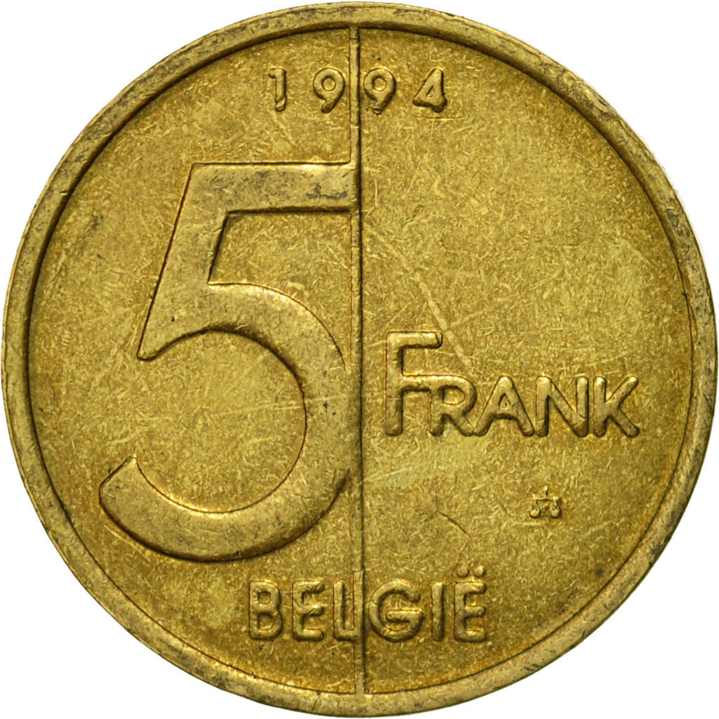 Coin, Belgium, Albert II, 5 Francs, 5 Frank, 1994, Brussels, EF(40-45)