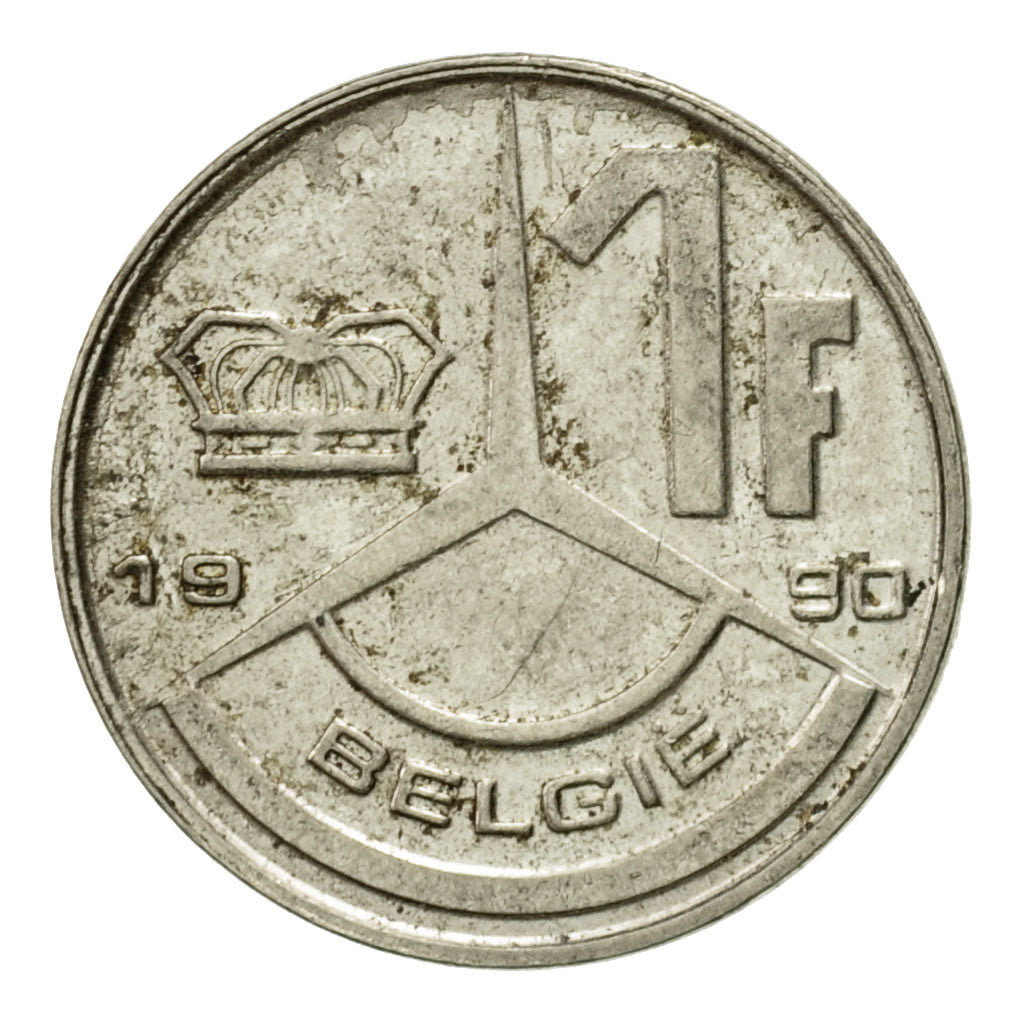 Coin, Belgium, Franc, 1990, VF(30-35), Nickel Plated Iron, KM:171