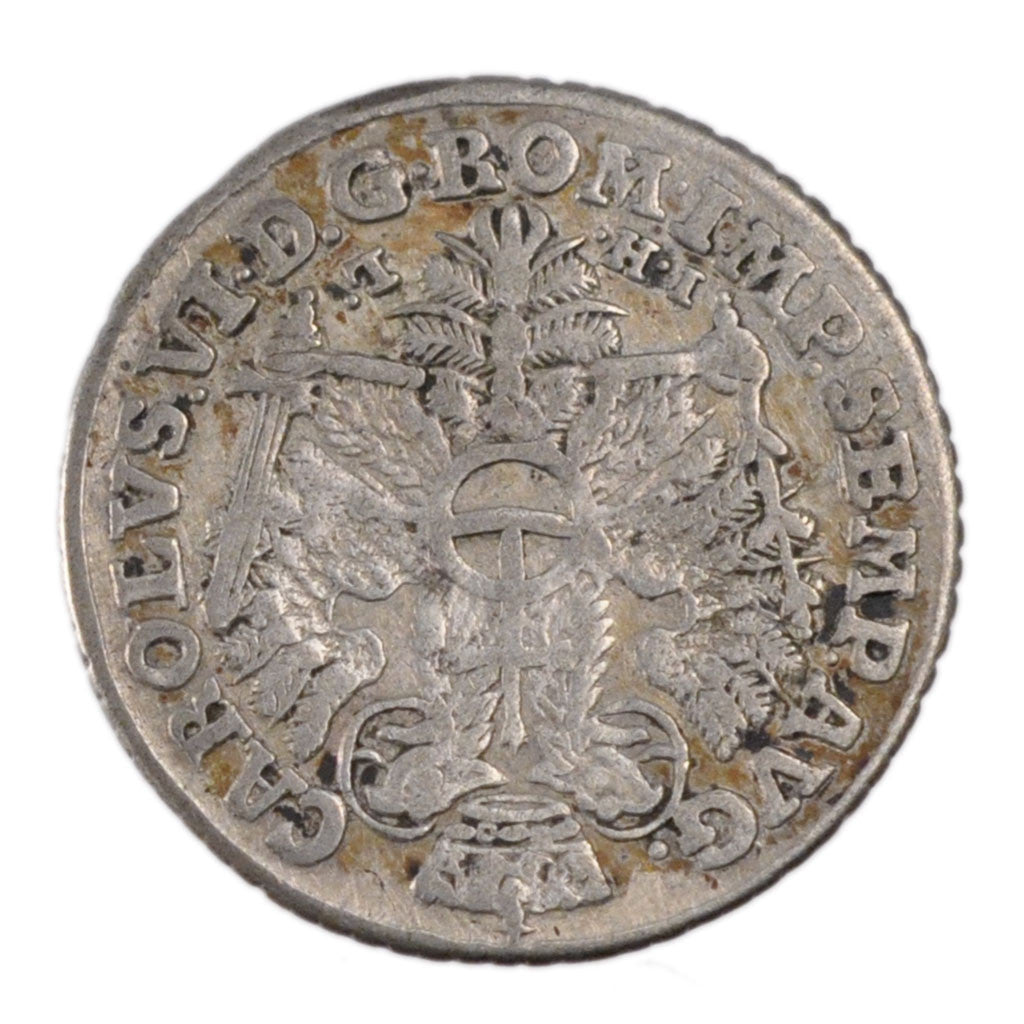 Coin, German States, HAMBURG, 4 Schilling, 1728, EF(40-45), Silver, KM:359.1