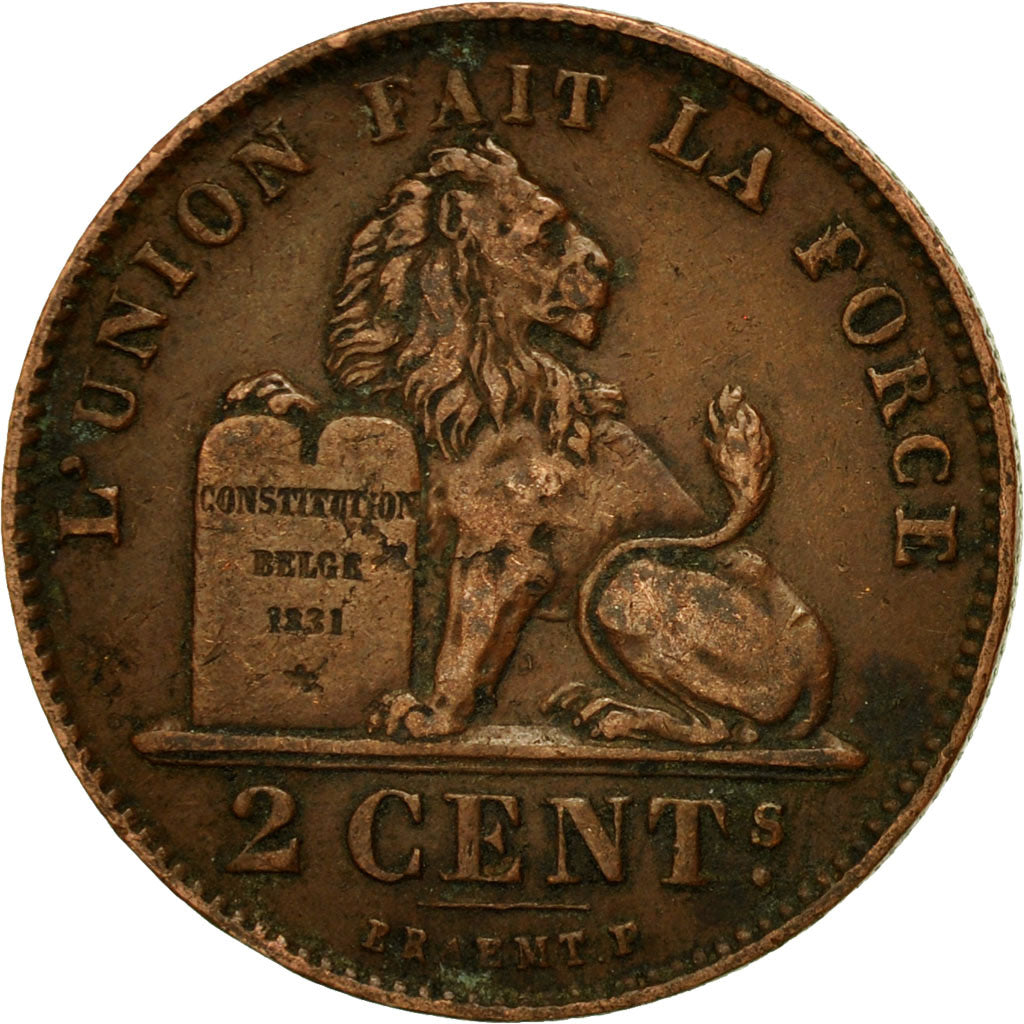 Coin, Belgium, Leopold II, 2 Centimes, 1909, VF(20-25), Copper, KM:35.1