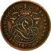 Moneda, Bélgica, Leopold II, 2 Centimes, 1902, MBC, Cobre, KM:35.1