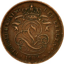 Coin, Belgium, 2 Centimes, 1909, VF(30-35), Copper, KM:36