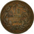 Coin, Luxembourg, William III, 10 Centimes, 1870, Utrecht, VF(20-25), Bronze