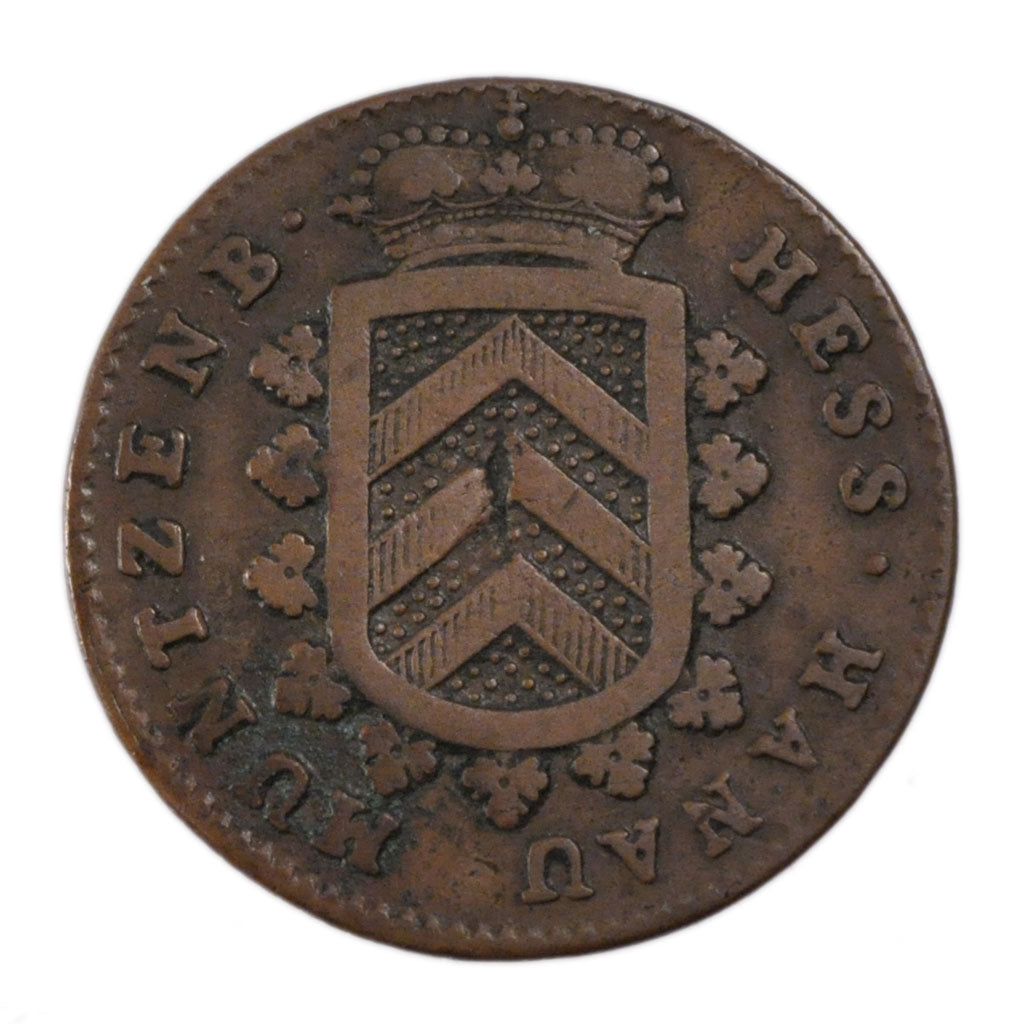 GERMAN STATES, Kreuzer, 1773, KM #111, EF(40-45), Copper, 7.70