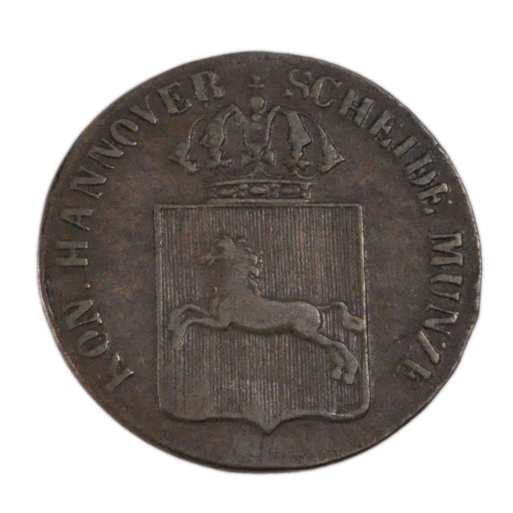 Germany, 1 Pfennig, 1837, KM #1662, EF(40-45), Copper, 2.40