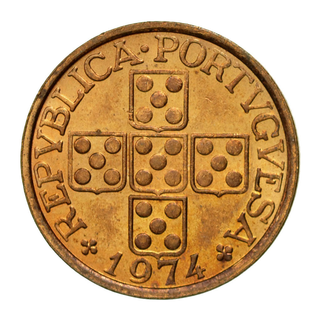 Coin, Portugal, 20 Centavos, 1974, AU(55-58), Bronze, KM:595