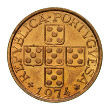 Coin, Portugal, 20 Centavos, 1974, AU(55-58), Bronze, KM:595