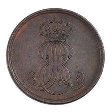 Germany, 2 Pfennige, 1847, KM #202, EF(40-45), Copper, 4.80