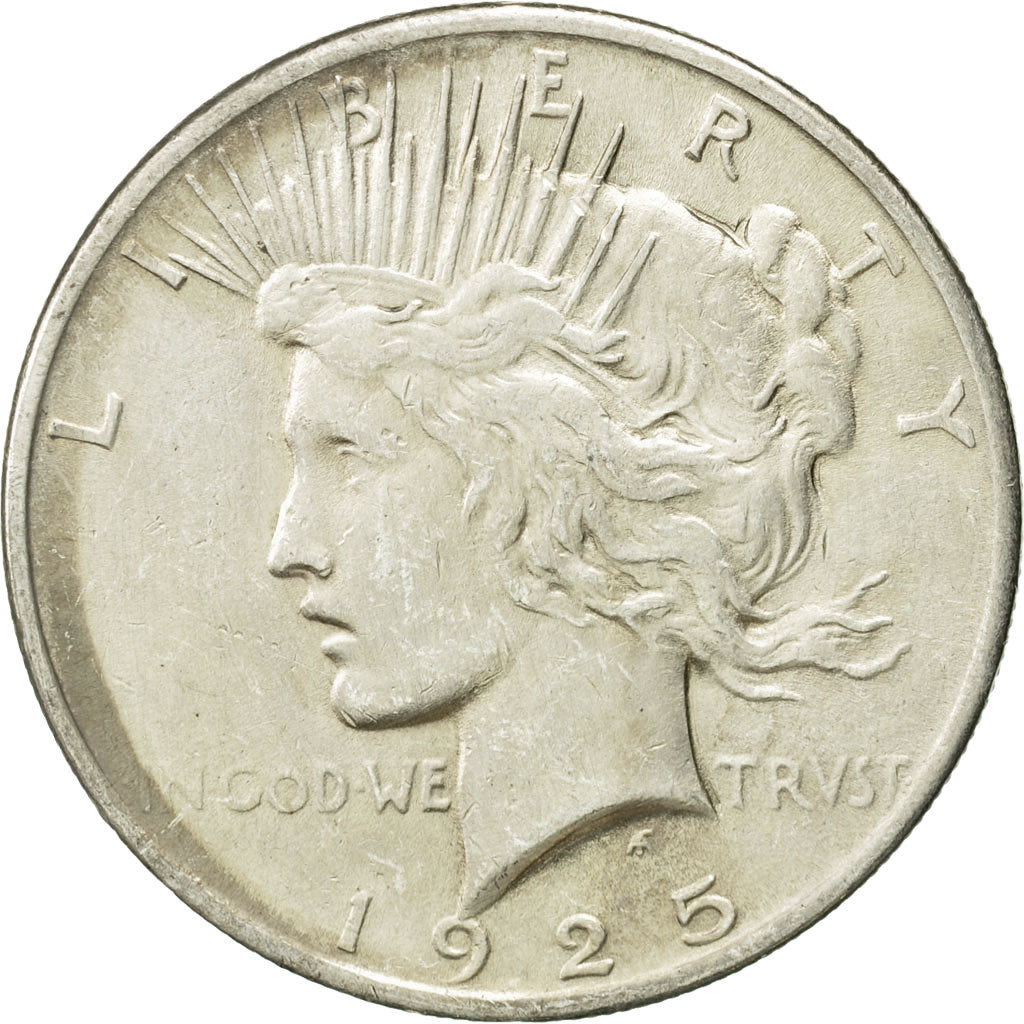 Coin, United States, Peace Dollar, Dollar, 1925, U.S. Mint, Philadelphia