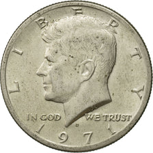 Coin, United States, Kennedy Half Dollar, Half Dollar, 1971, U.S. Mint, Denver
