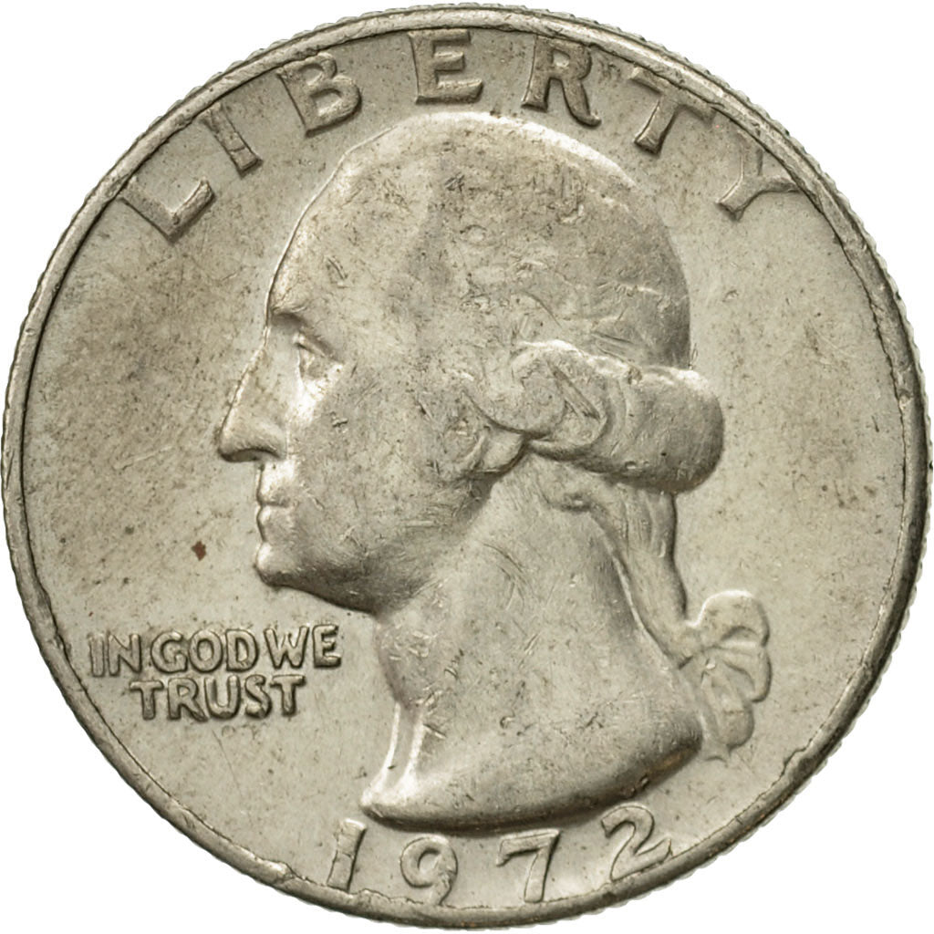 Coin, United States, Washington Quarter, Quarter, 1972, U.S. Mint, Philadelphia