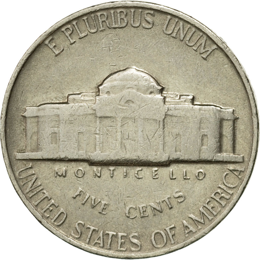Moneda, Estados Unidos, Jefferson Nickel, 5 Cents, 1963, U.S. Mint