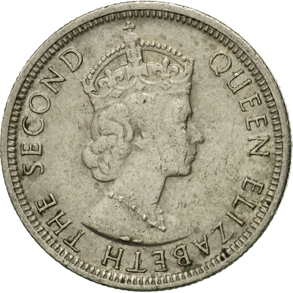 Moneta, Mauritius, Elizabeth II, 1/4 Rupee, 1978, BB, Rame-nichel, KM:36