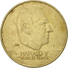 Coin, Norway, Harald V, 20 Kroner, 2000, EF(40-45), Nickel-brass, KM:453