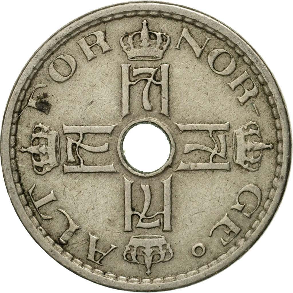 Moneda, Noruega, Haakon VII, 50 Öre, 1940, BC+, Cobre - níquel, KM:386