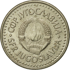 Moneta, Iugoslavia, 5 Dinara, 1990, MB+, Rame-nichel-zinco, KM:144