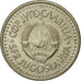Moneta, Iugoslavia, 5 Dinara, 1990, MB+, Rame-nichel-zinco, KM:144