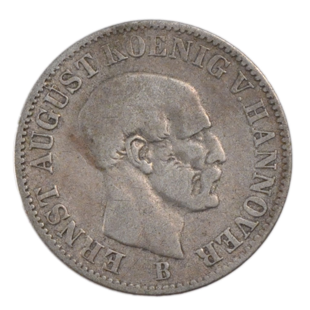 German States, 1/12 Thaler, 1851, KM #206, EF(40-45), Silver, 2.60