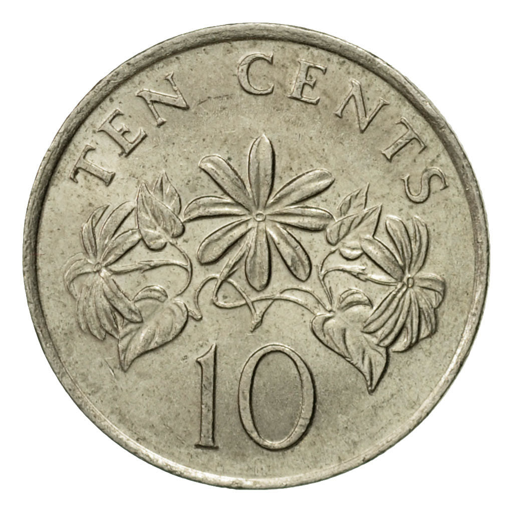 Coin, Singapore, 10 Cents, 1985, Singapore Mint, EF(40-45), Copper-nickel, KM:3