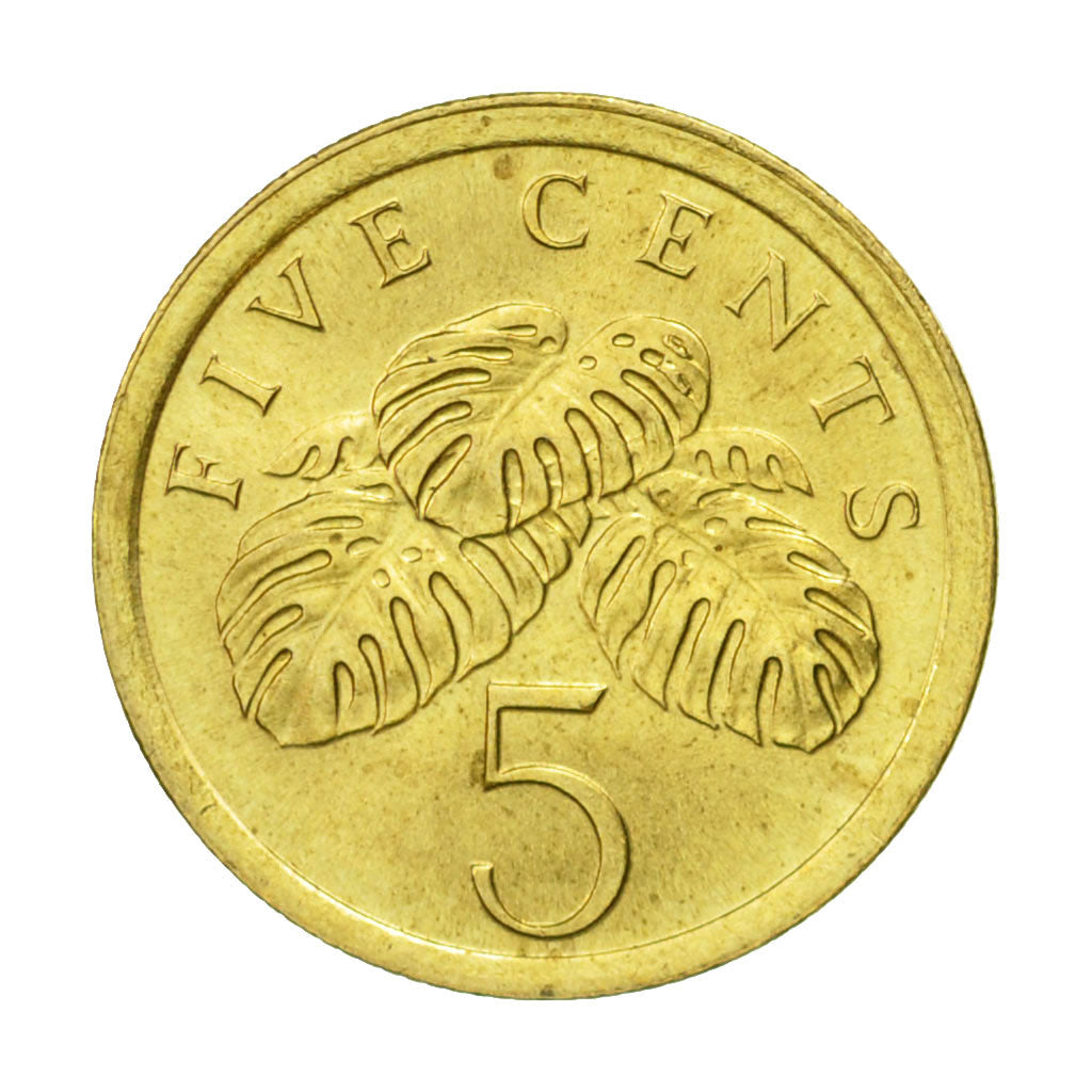 Monnaie, Singapour, 5 Cents, 1989, British Royal Mint, TTB+, Aluminum-Bronze