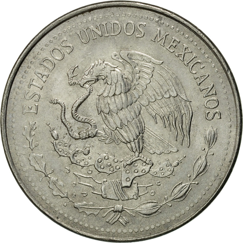Moneda, México, 50 Centavos, 1983, Mexico City, MBC, Acero inoxidable, KM:492