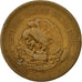 Coin, Mexico, 20 Centavos, 1943, Mexico City, EF(40-45), Bronze, KM:439