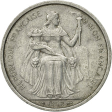 Coin, FRENCH OCEANIA, 5 Francs, 1952, EF(40-45), Aluminum, KM:4