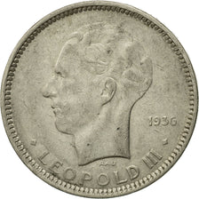 Münze, Belgien, 5 Francs, 5 Frank, 1936, S+, Nickel, KM:109.1