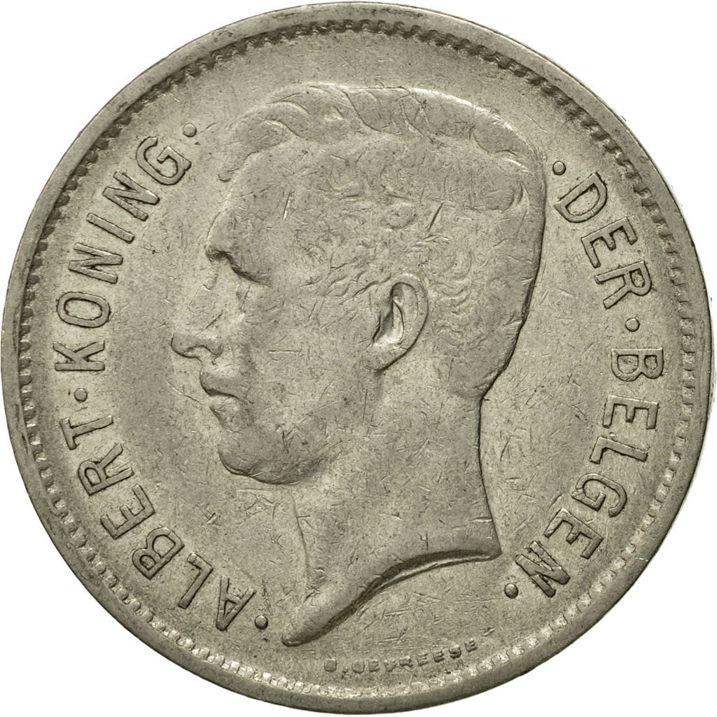 Coin, Belgium, 5 Francs, 5 Frank, 1932, VF(30-35), Nickel, KM:98
