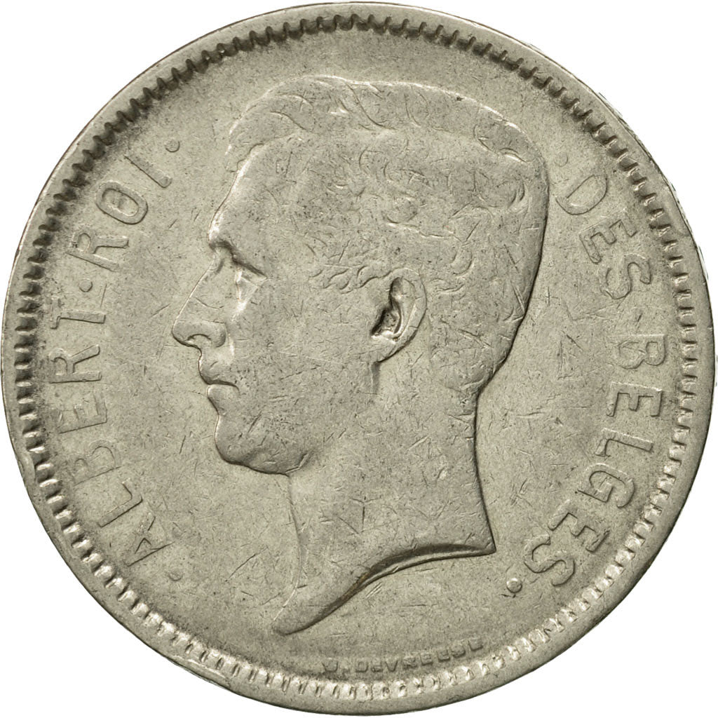 Coin, Belgium, 5 Francs, 5 Frank, 1931, EF(40-45), Nickel, KM:97.1