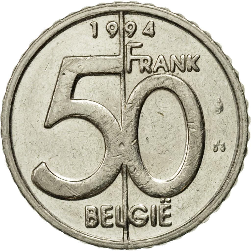 Coin, Belgium, Albert II, 50 Francs, 50 Frank, 1994, Brussels, VF(30-35)