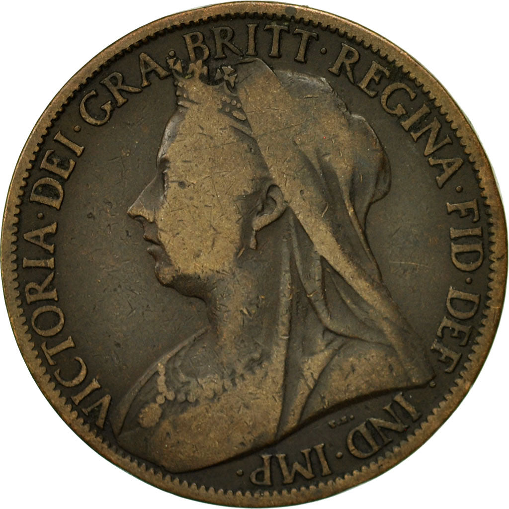 Coin, Great Britain, Victoria, Penny, 1899, VF(30-35), Bronze, KM:790