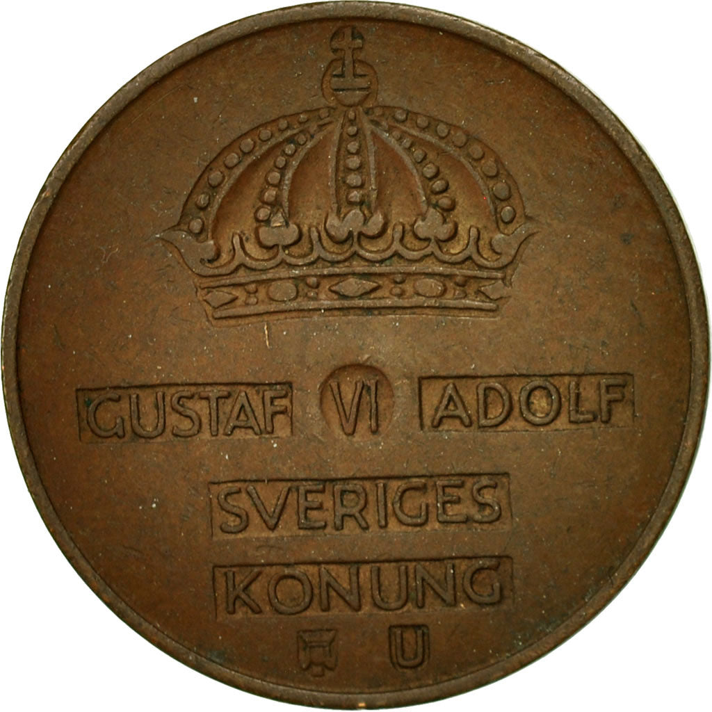 Coin, Sweden, Gustaf VI, 5 Öre, 1965, EF(40-45), Bronze, KM:822