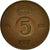 Coin, Sweden, Gustaf VI, 5 Öre, 1965, EF(40-45), Bronze, KM:822