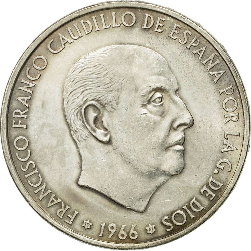 Coin, Spain, Caudillo and regent, 100 Pesetas, 1967, Madrid, EF(40-45), Silver