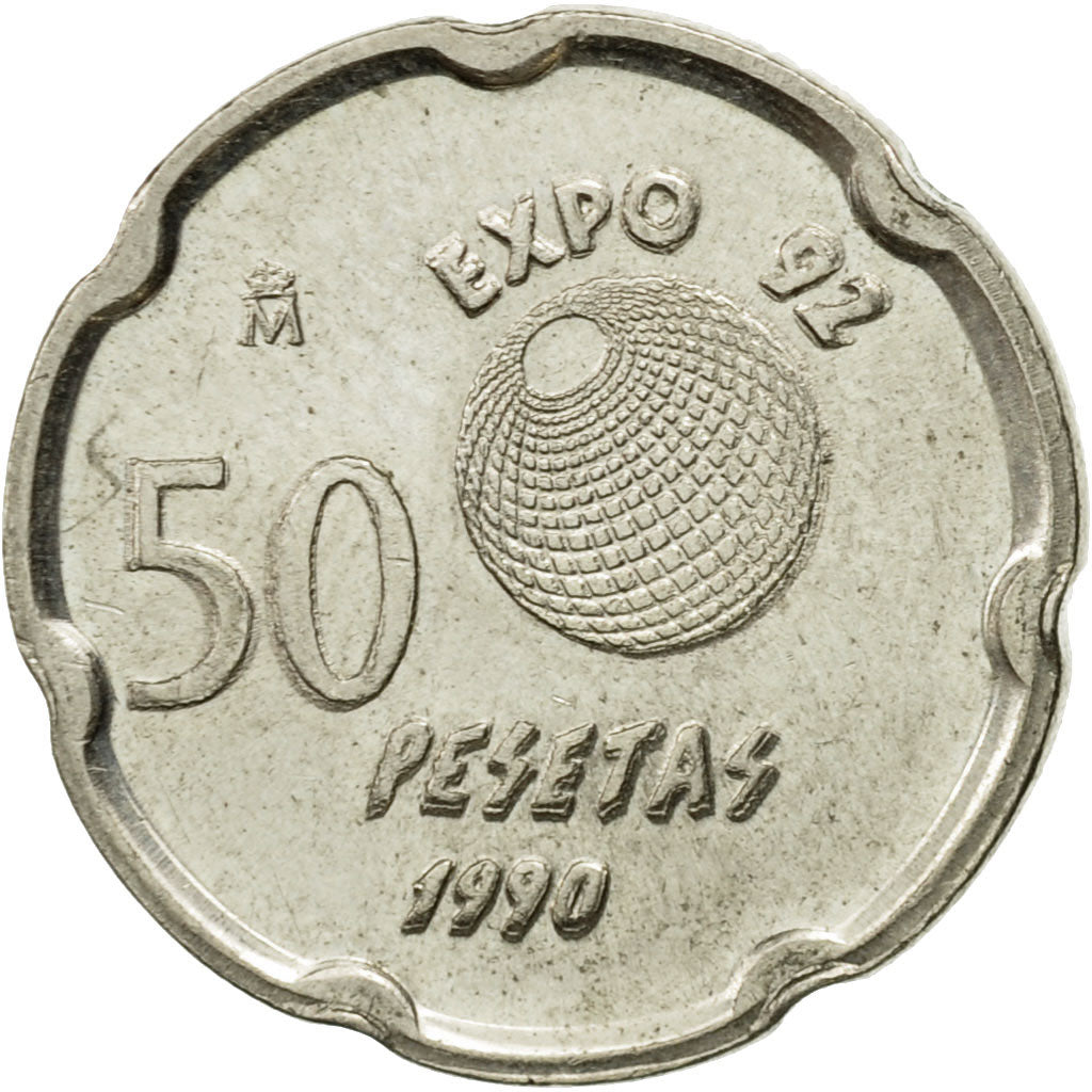 Münze, Spanien, Juan Carlos I, 50 Pesetas, 1990, Madrid, SS, Copper-nickel