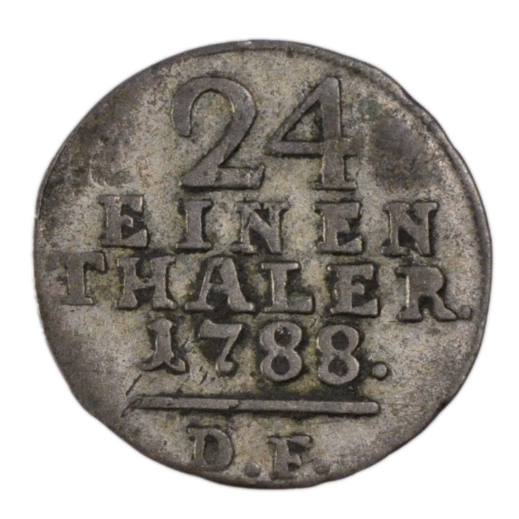 Monnaie, Etats allemands, HESSE-CASSEL, Wilhelm IX, 1/24 Thaler, Groschen, 1788