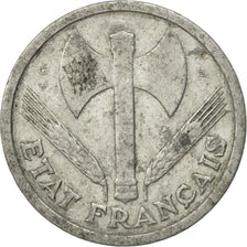 Coin, France, Bazor, 2 Francs, 1944, Castelsarrasin, VF(30-35), Aluminum