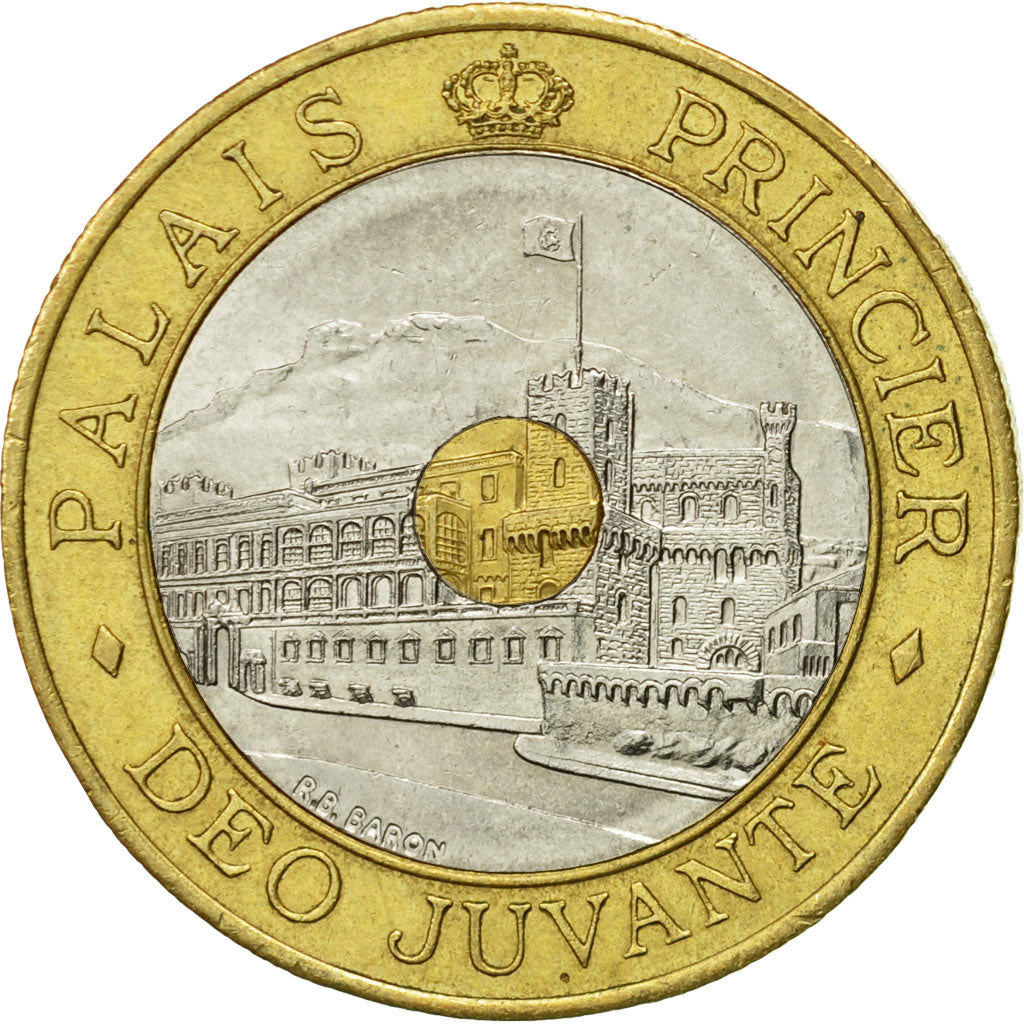 Coin, Monaco, Rainier III, 20 Francs, 1992, EF(40-45), Tri-Metallic, KM:165