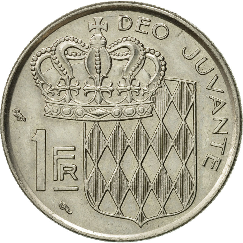 Coin, Monaco, Rainier III, Franc, 1960, EF(40-45), Nickel, KM:140