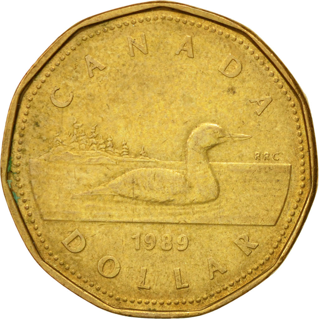 Coin, Canada, Elizabeth II, Dollar, 1989, Royal Canadian Mint, Ottawa